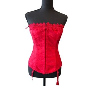 VTG Fredrick’s of Hollywood Red Corset